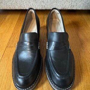 Black Leather Loafers